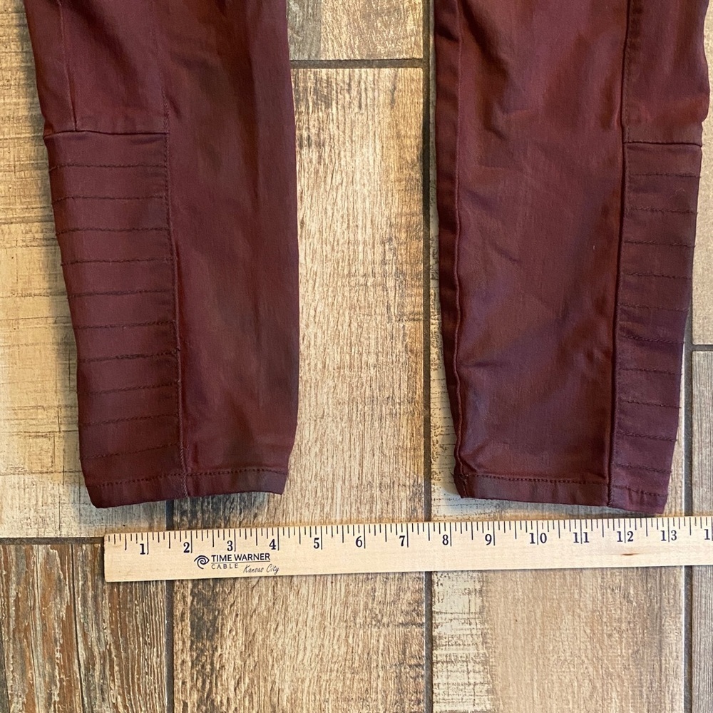 Free People Deep Burgundy Skinny Jeans - Picture 10 of 12